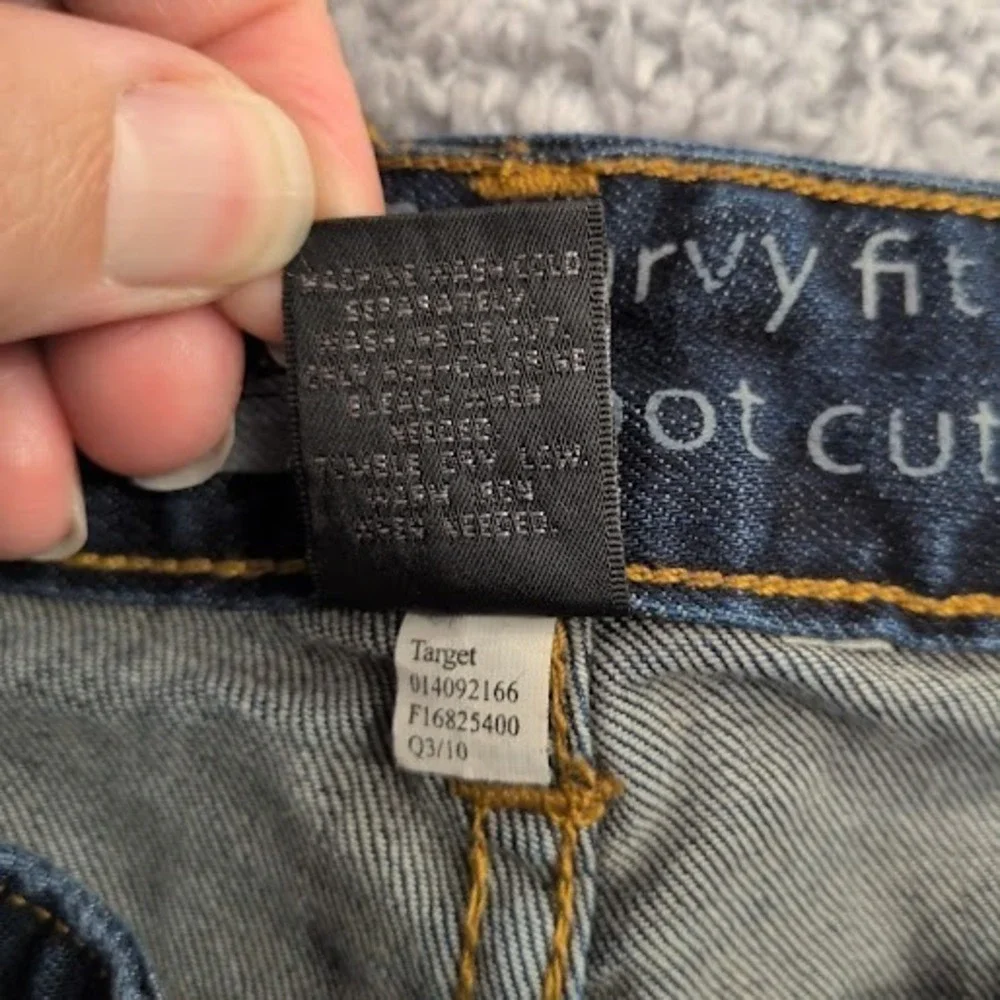 Mossimo Curvy Bootcut Jeans Women's 18R Blue Denim Mid Rise Stretch‎ Everyday
